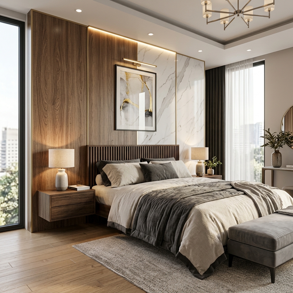 Wood-Grain PVC Wall Paneling